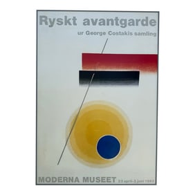 1983 Ivan Kliun, Russian Avant-Garde, Moderna Museet, Malmo Exhibition Print