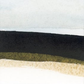 Retreat for the Soul, Sumi Ink and Watercolor Painting, Landscape, Seascape by JJHogan