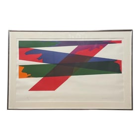 Original 1969 Piero Dorazio Abstract Italian School Lithograph - Color Field