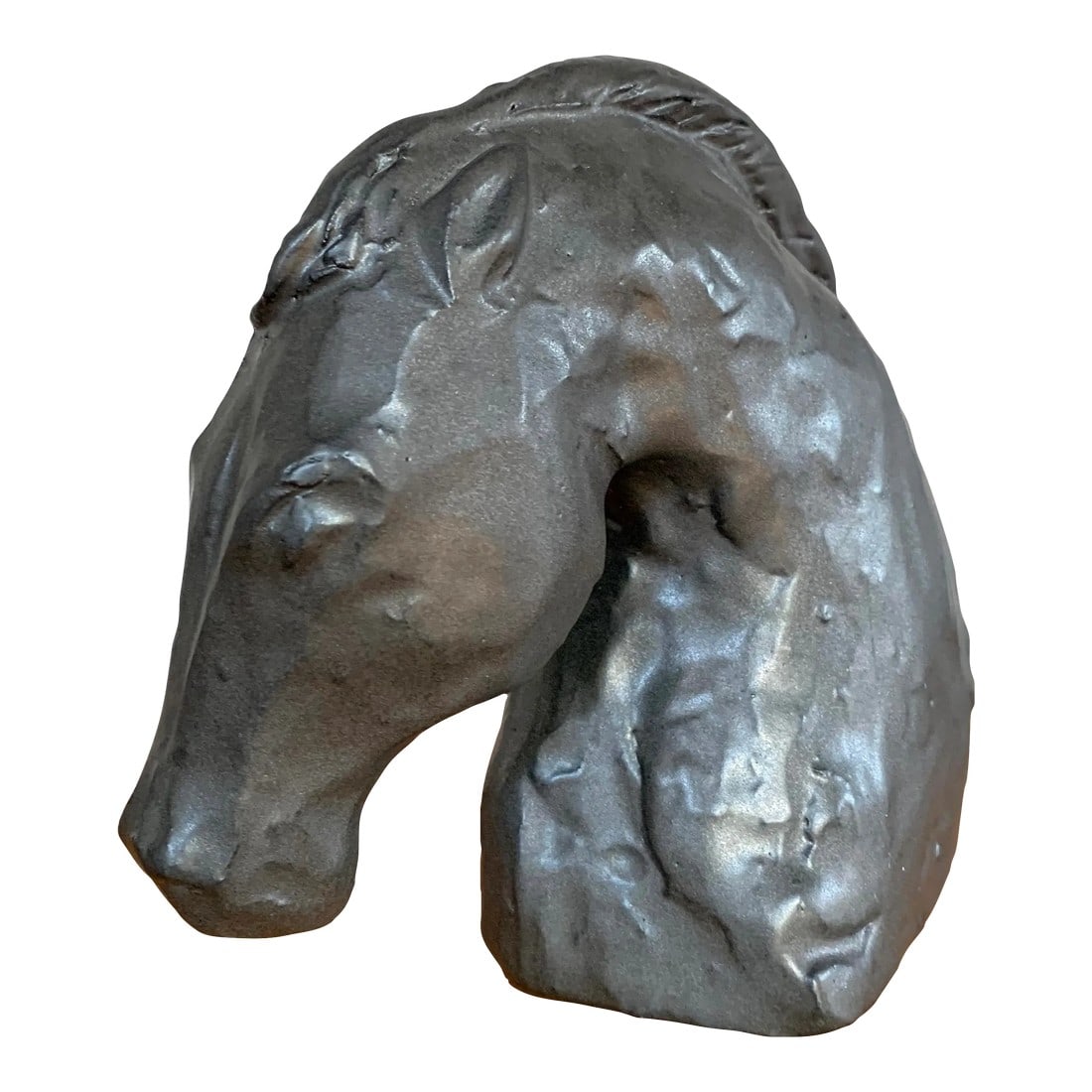 Horse Head Black, Ceramic, Stoneware (1 of 3)