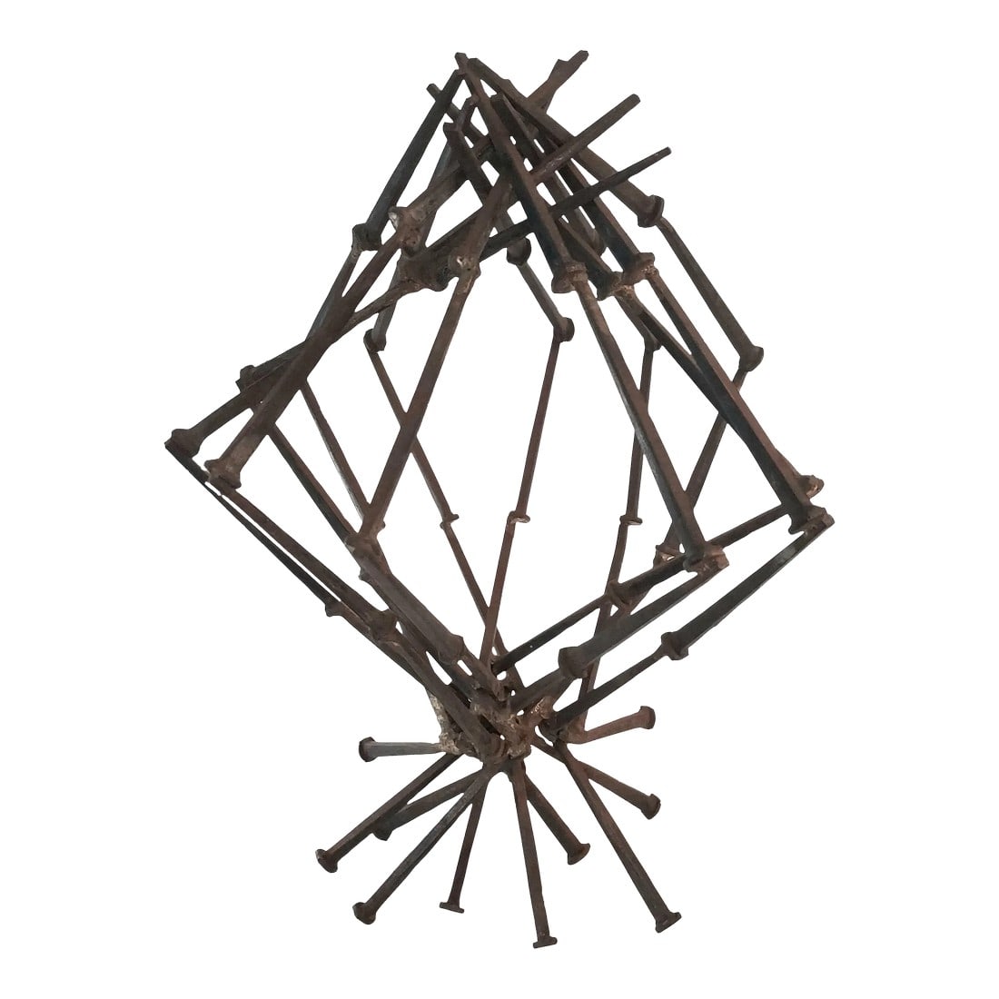 1960s Mid Century Iron Brutalist Sculpture (1 of 4)