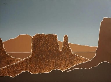 1980s Peter Keefer Mesa Petaca Hand-Signed Serigraph