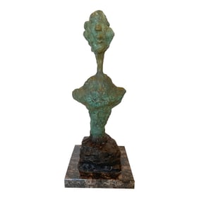 A Bronze Sculpture Styled After Giacometti