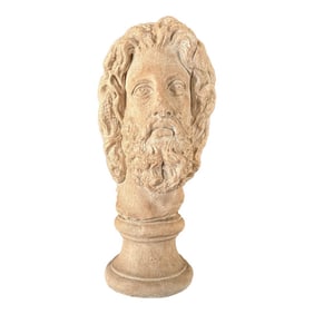 1984 Large Ceramic-Clay Roman Bust