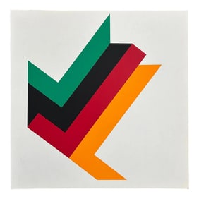1970s Geometric Composition by Horst Sheffler