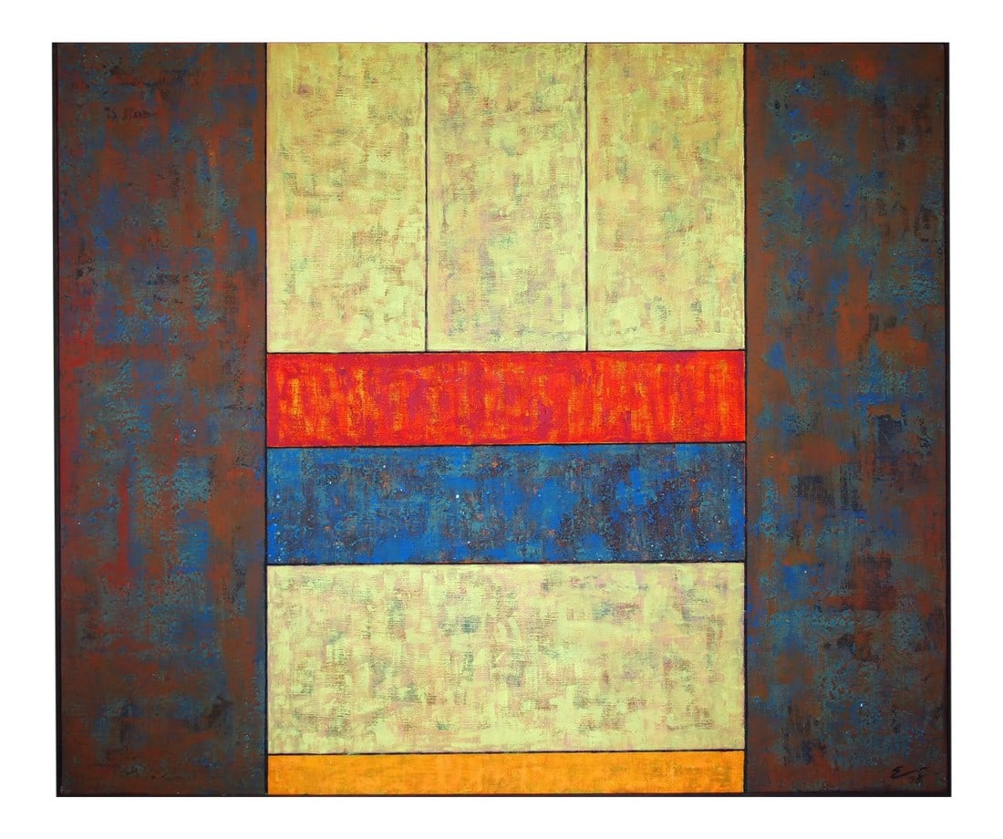 Original Richard Dick Elliott 1975 Abstract Painting (1 of 11)