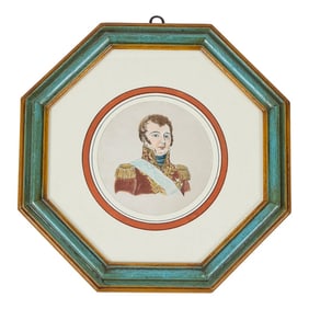 Antique Hand Colored Print of European Notable C 1800's | E