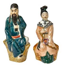Porcelain Chinese Figurines - a Pair