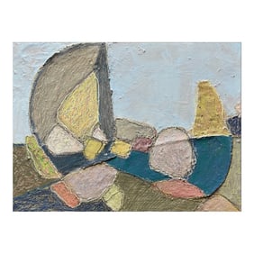 Earth Sign Dreams Original Mixed-Media Painting on Panel by Zac Woodiel