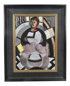 1950s Vintage Philip Standish Read, "Por Matisse" Framed Painting