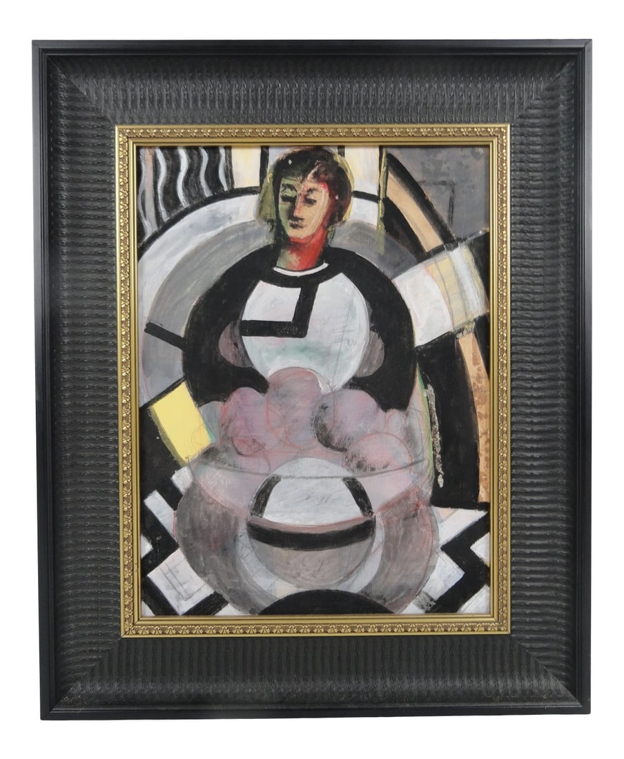 1950s Vintage Philip Standish Read, "Por Matisse" Framed Painting (1 of 6)