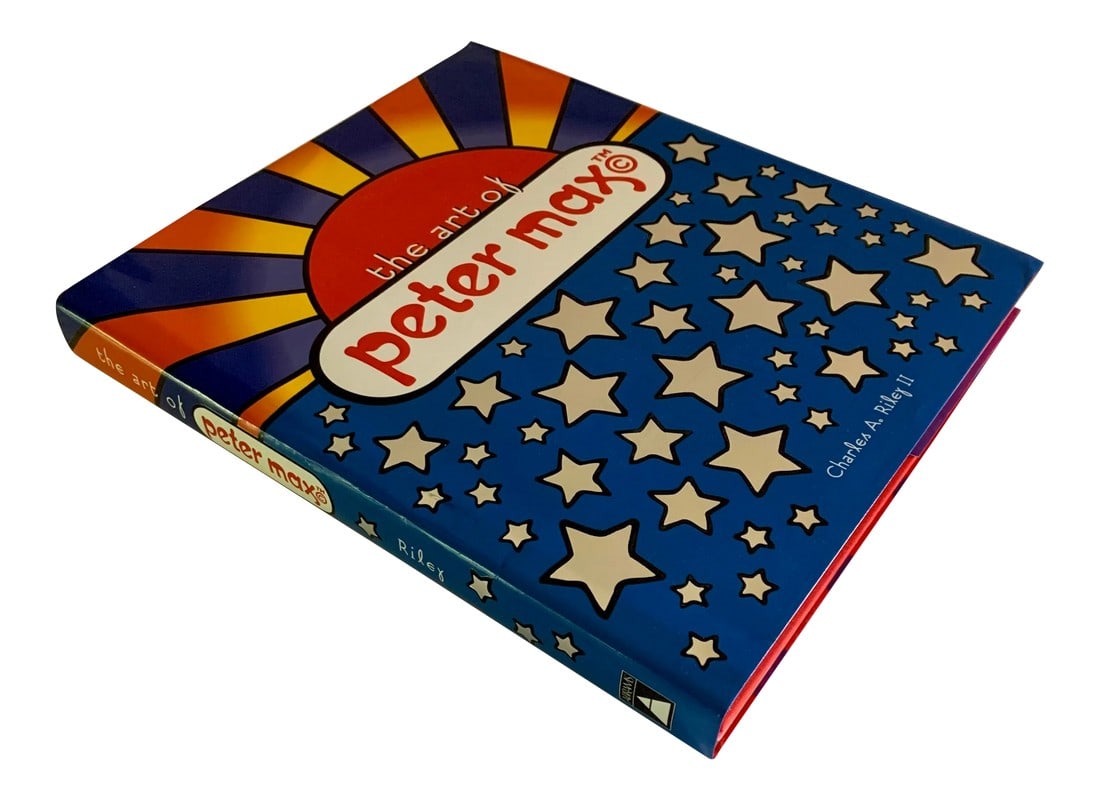 Peter Max Book Plus Original Drawing Doodle Art and the Art of Peter Max Book. Signed: Original doodle drawing by Peter Max. Signed and inscribed. Plus - Peter Max Book THE ART OF PETER MAX Signed New York: Harry N. Abrams, 2002. First Edition; First Printing. Hardcover. 240 pages Cond