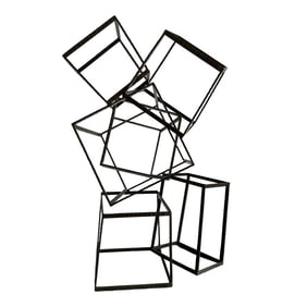 Beautiful Metal Sculpture With Cubes