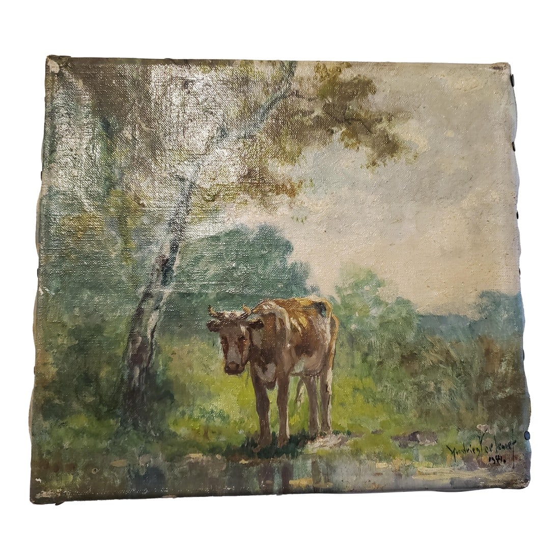 Landsacpe With Cow - Andries Verleur (1 of 10)