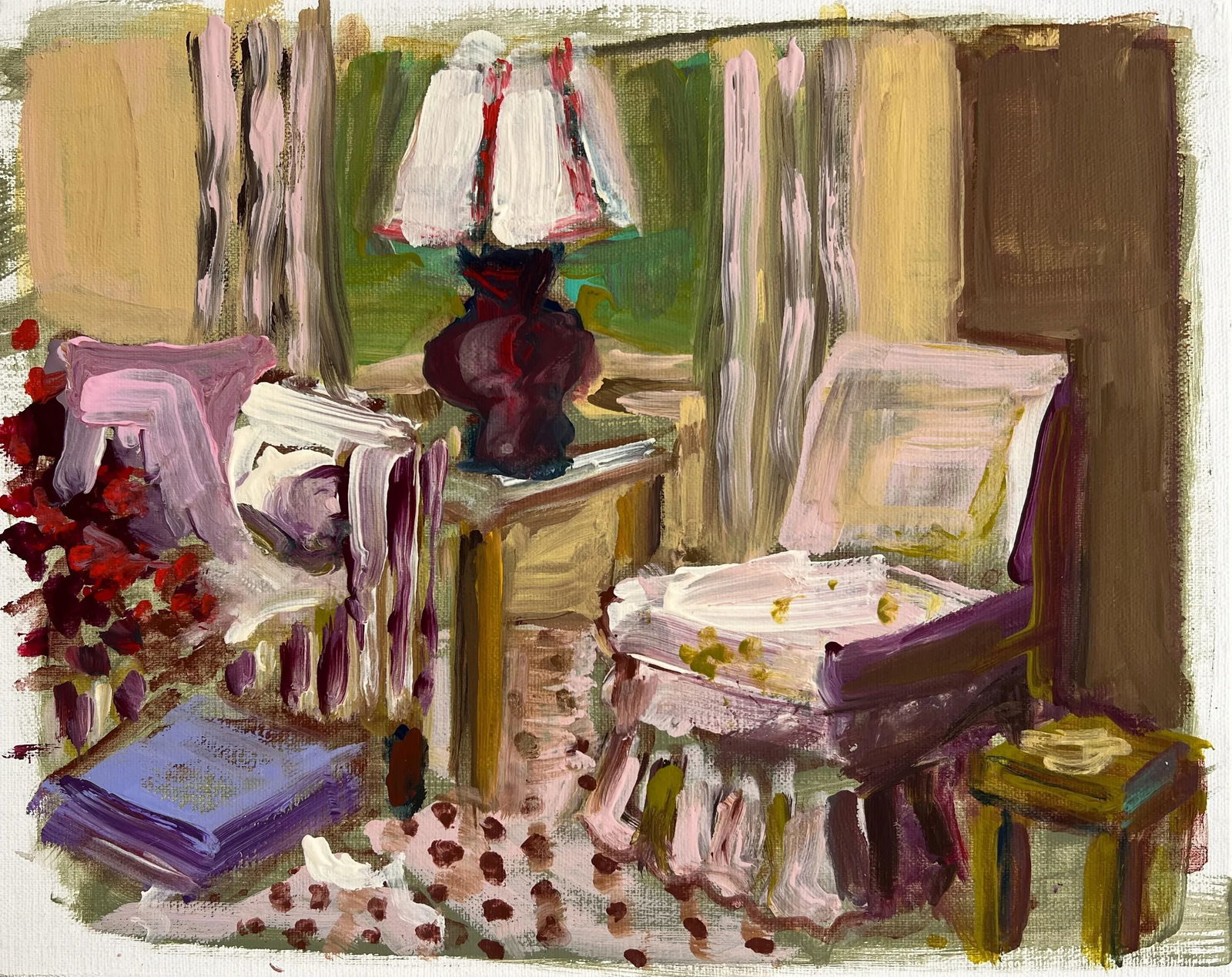 Original Painting of Interior by Shann Spishak (1 of 7)