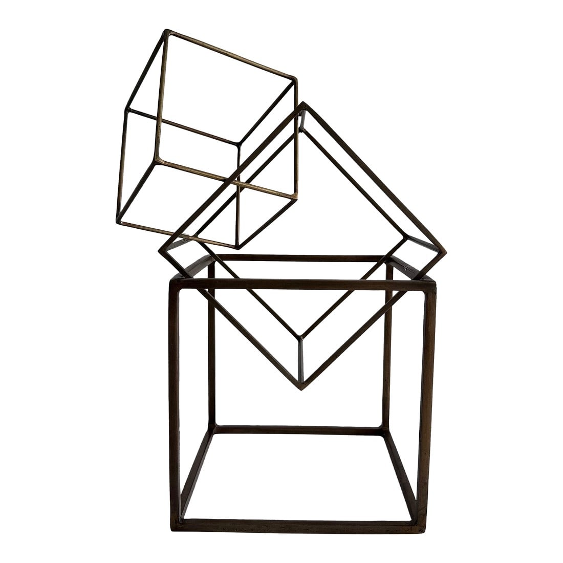 Arteriors Home Antique Gold Iron McCoy Nesting Sculptures, Set of 3 (1 of 7)