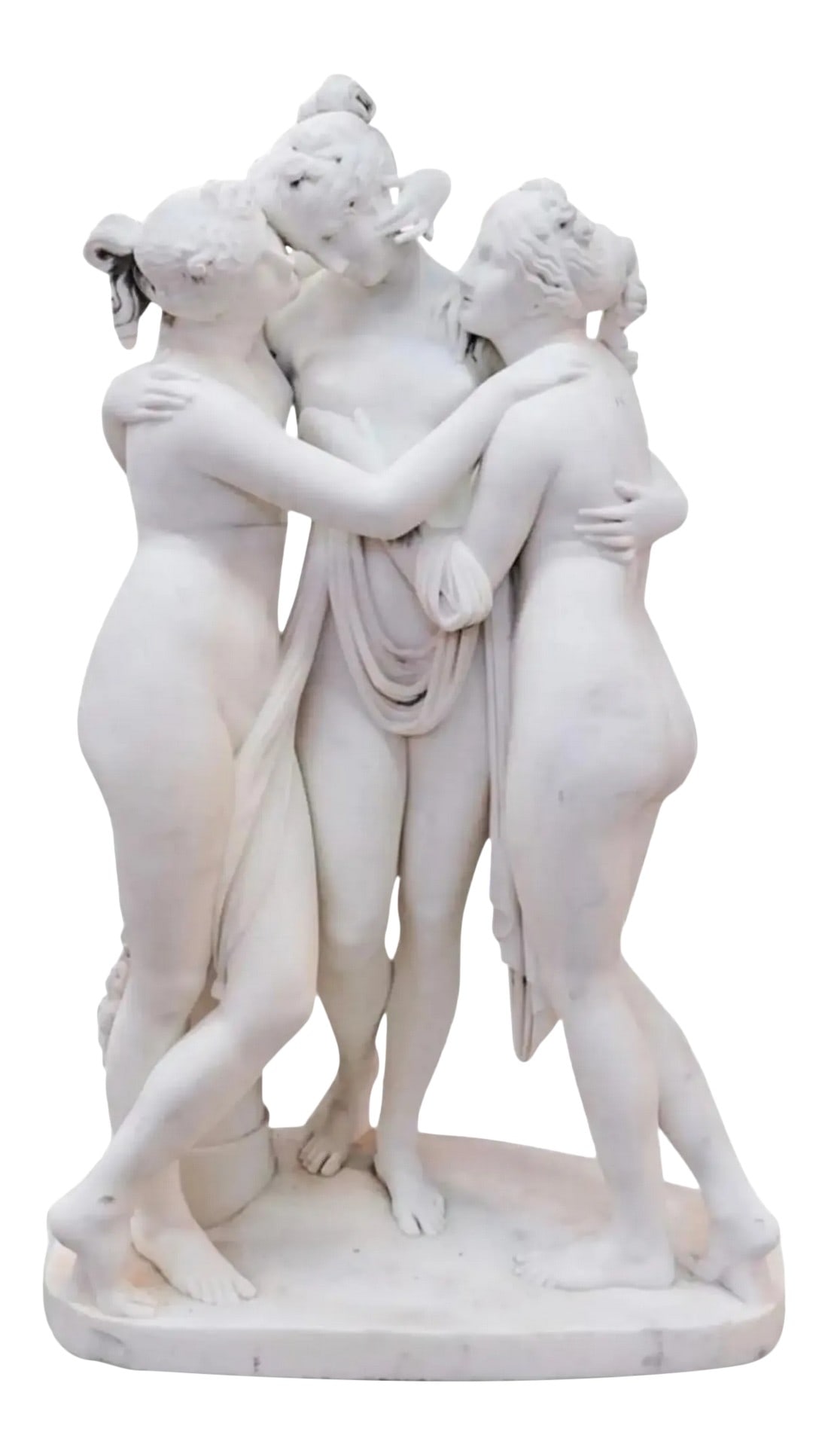 19th Century Neoclassical Marble Sculpture of the Three Graces After Canova (1 of 7)