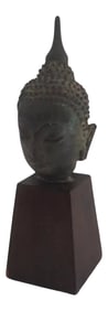 Thai Ayuthia Ayutthaya Period Bronze Head of Buddha 16th/17th Century