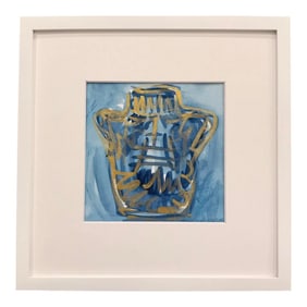 Your Own Path to Clarity Contemporary Expressionist Style Still Life Watercolor Painting