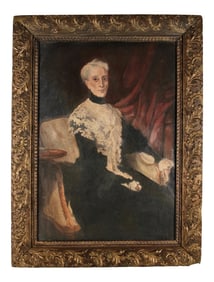 Oil on Canvas Laid Board, After John Singer Sargent, Portrait of Ellen Peabody Endicott, 1901