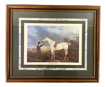 Vintage Framed Equestrian Horse Print