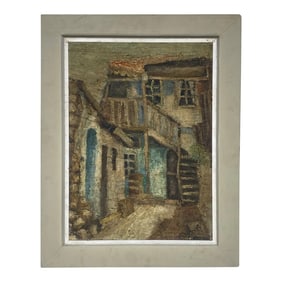 Mid 20th Century Original Framed Oil Painting on Board