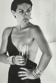 Paloma Picasso, Saint Tropez 1973 20x24 Vintage Silver Gelatin Print by Helmut Newton