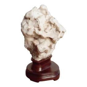 Republic of China Period Chinese Xuan Stone Double Sided Gongshi