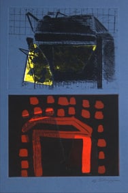 Abstract Mixed Media Print