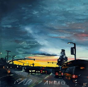 I Will Be Light, Original Miniature Oil Painting by Jessica Fairley