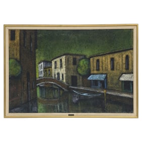 Modernist Venetian Painting Signed Mariotti