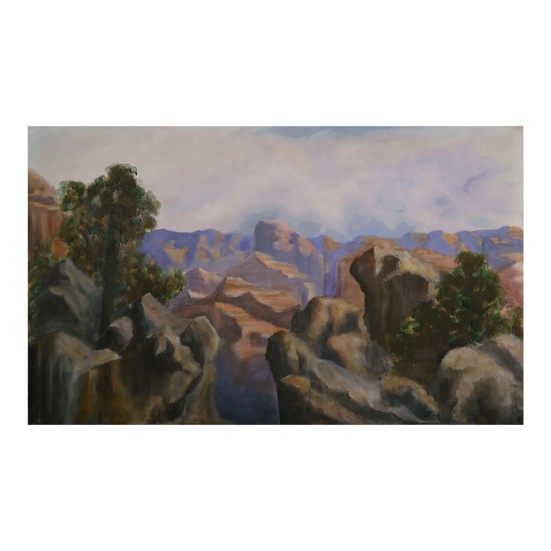 Vintage Grand Canyon Impressionist Landscape (1 of 6)