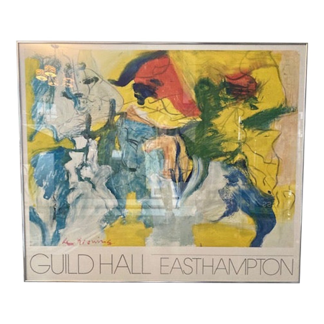 Willem De Kooning 'Guild Hall 1976' Exhibition Poster - East Hampton Abstract Expressionism Icon (1 of 4)