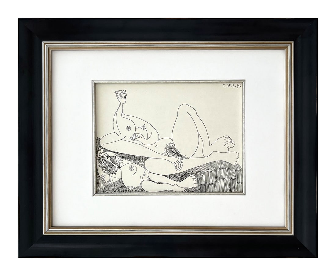 Picasso Gravure Apollinaire Les onze mille verges 7 Framed (1 of 1)