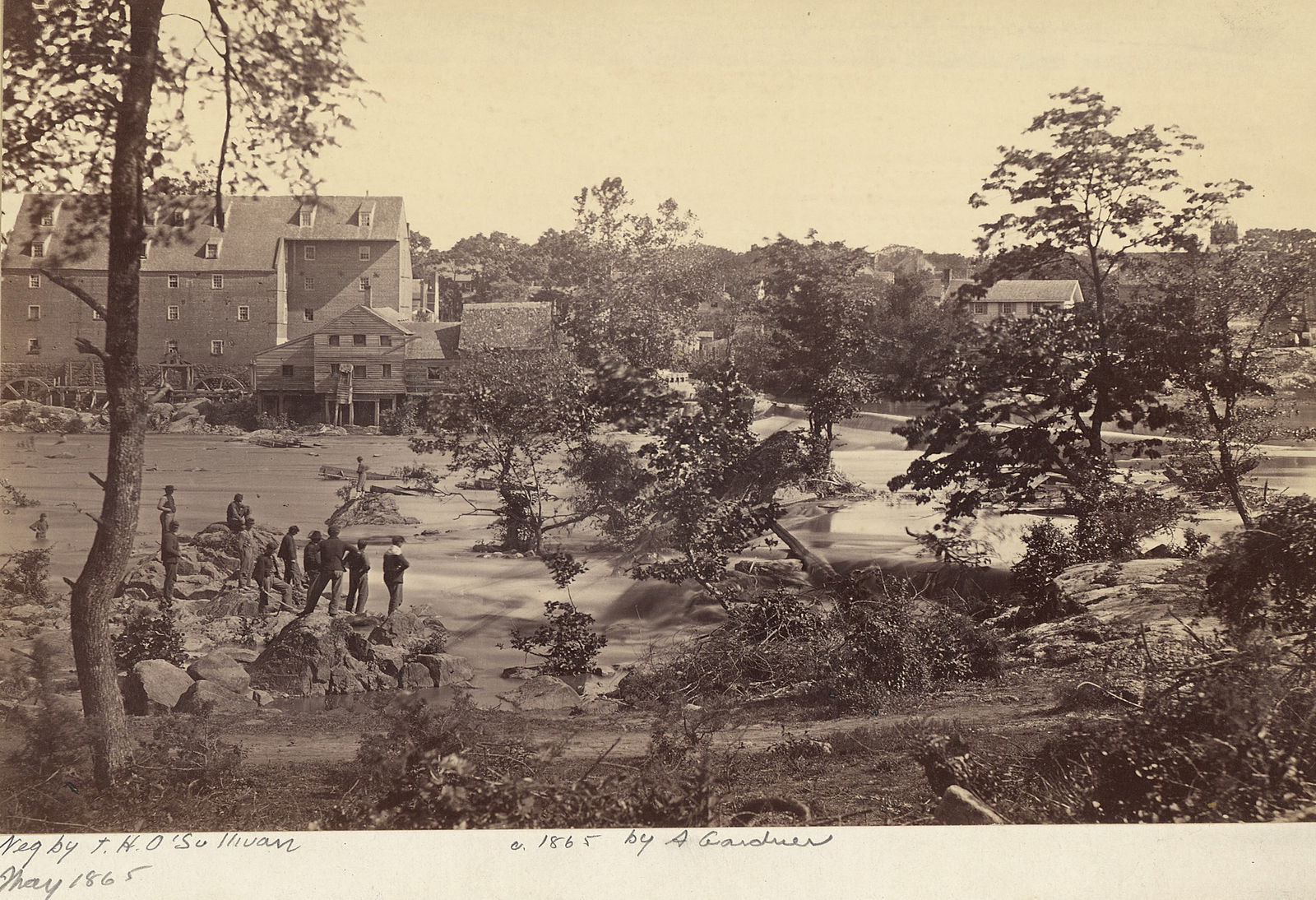 CIVIL WAR, RARE 13X19" JOHNSON'S MILL, BY ALEXANDER GARDNER: Title: CIVIL WAR, RARE 13X19" JOHNSON'S MILL, BY ALEXANDER GARDNER Description: || UNITED STATES SHIPPING ONLY! || This lot is a Dye Based Photolithograph and is a restoration print, produced 'after'