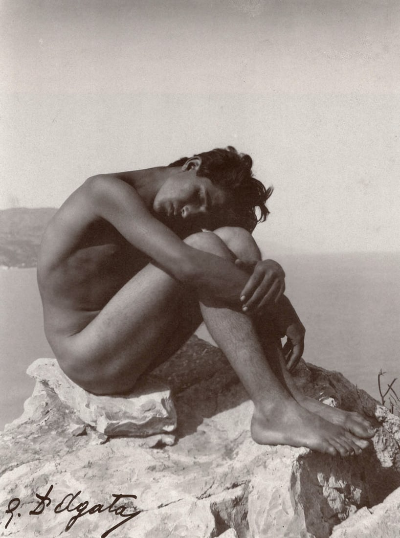 GAETANO D’AGATA - Caino, Taormina c.1923: Title: GAETANO D’AGATA - Caino, Taormina c.1923 Description: Artist: GAETANO D’AGATA Print Title: Caino, Taormina c.1923 Medium: Duotone Print Printed 1980’s in Germany Image Size 7.