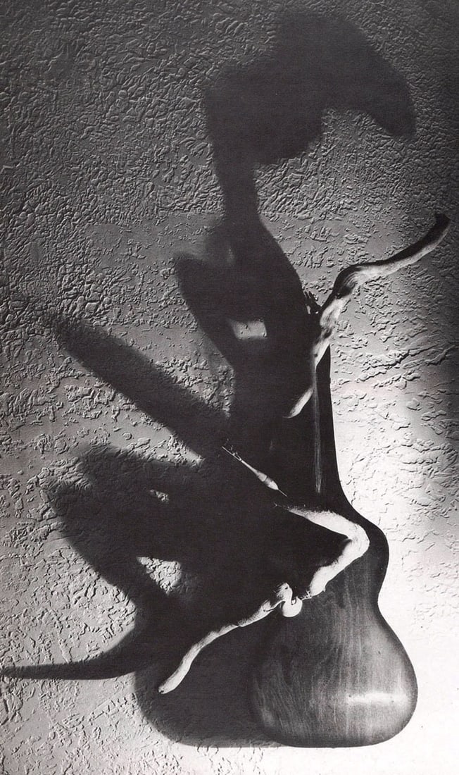 MAN RAY - Ombre II, 1944: Title: MAN RAY - Ombre II, 1944 Description: Artist: MAN RAY Print Title: Ombre II, 1944 Medium: Duotone Photolithograph Printed 1980s in Germany Image size (inches) approx. 10.5 x 6.5” Man Ray