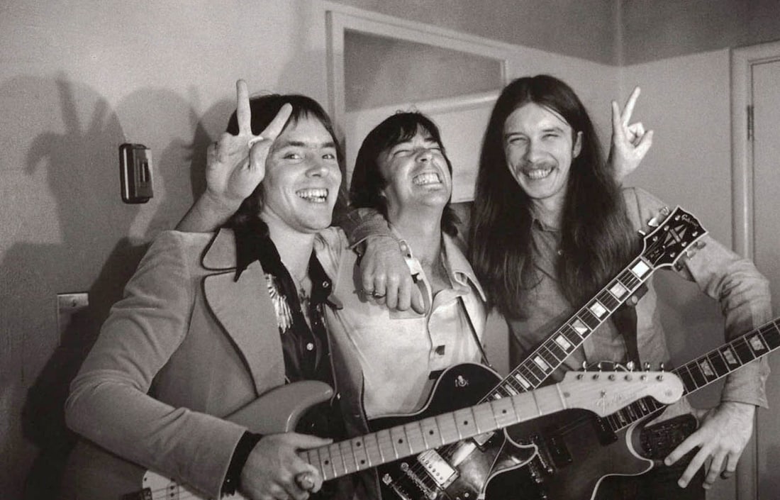 JIM MARSHALL - Ronnie Montrose, Boz Scaggs and Les Dudek, Oakland , 1971: Title: JIM MARSHALL - Ronnie Montrose, Boz Scaggs and Les Dudek, Oakland , 1971 Description: Artist: JIM MARSHALL Print Title: Ronnie Montrose, Boz Scaggs and Les Dudek, Oakland , 1971 Printing Date: