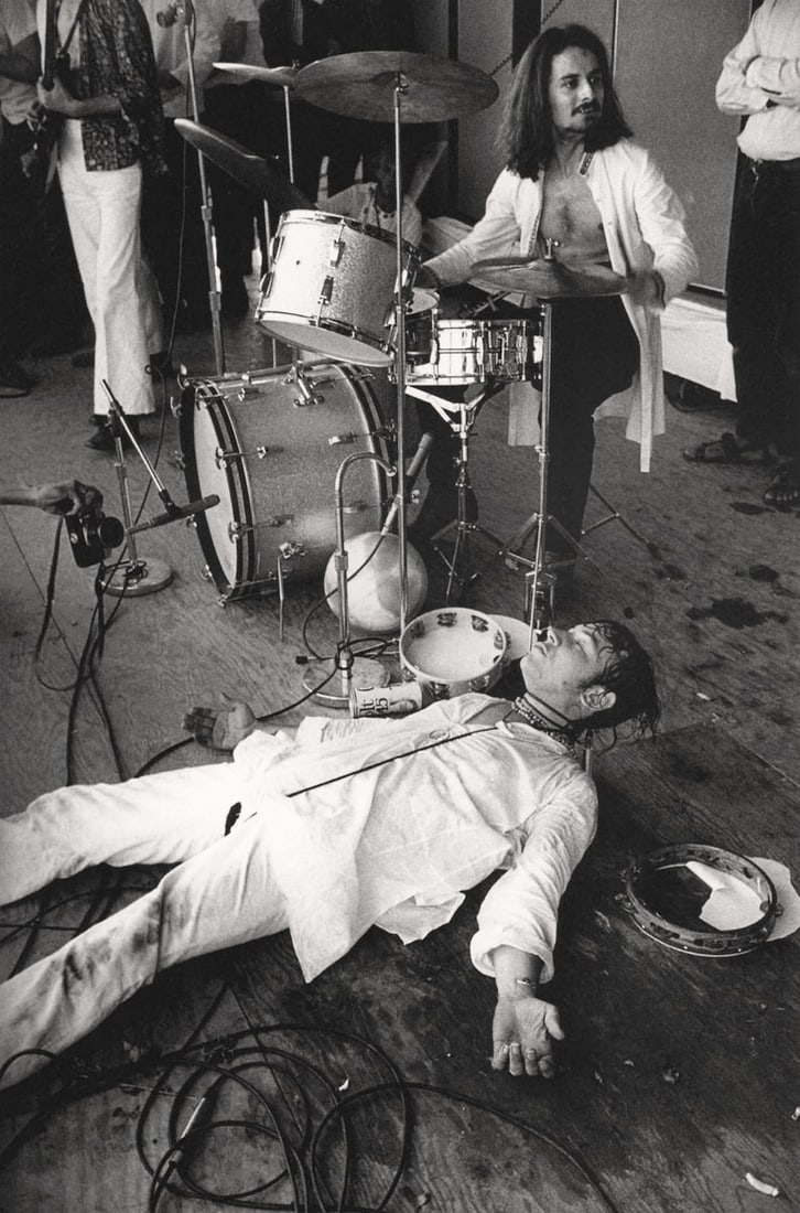 JIM MARSHALL - Eric Burdon at the Newport Pop Fest., 1968: Title: JIM MARSHALL - Eric Burdon at the Newport Pop Fest., 1968 Description: Artist: JIM MARSHALL Print Title: Eric Burdon at the Newport Pop Fest., 1968 Printing Date: 2000 Medium: Duotone Print Pri