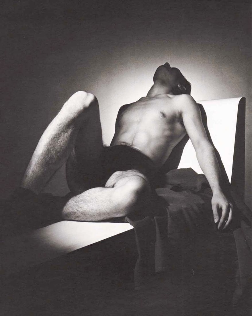 GEORGE PLATT-LYNES - Male Figure, 1944: Title: GEORGE PLATT-LYNES - Male Figure, 1944 Description: Artist: GEORGE PLATT-LYNES Print Title: Male Figure, 1944 Medium: Duotone Print Printing: 1990’s in the US Image Size: approx. 8.5 x 6.