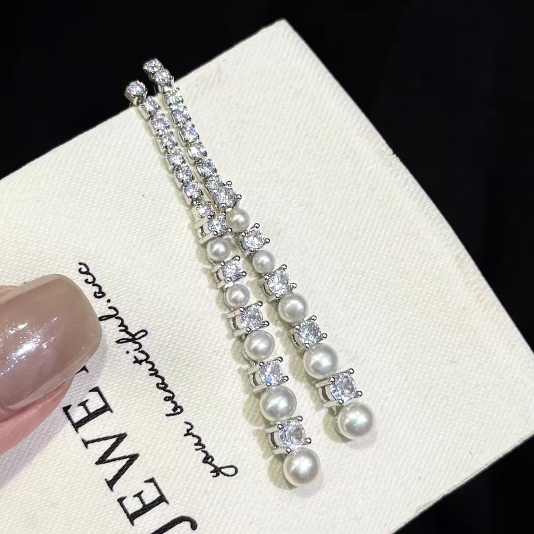 Graduated Freshwater Pearl Earrings: Natural freshwater pearl gradient earrings. Very delicate in overall. Reserve: $150.00 Shipping: Domestic: Shipping rates are determined by destination International: Foreign shipping rates are determ