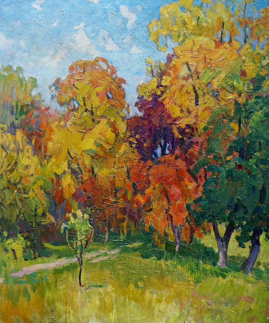 Oil painting Golden autumn Kolosovsky Georgy Sergeevich (1 of 8)