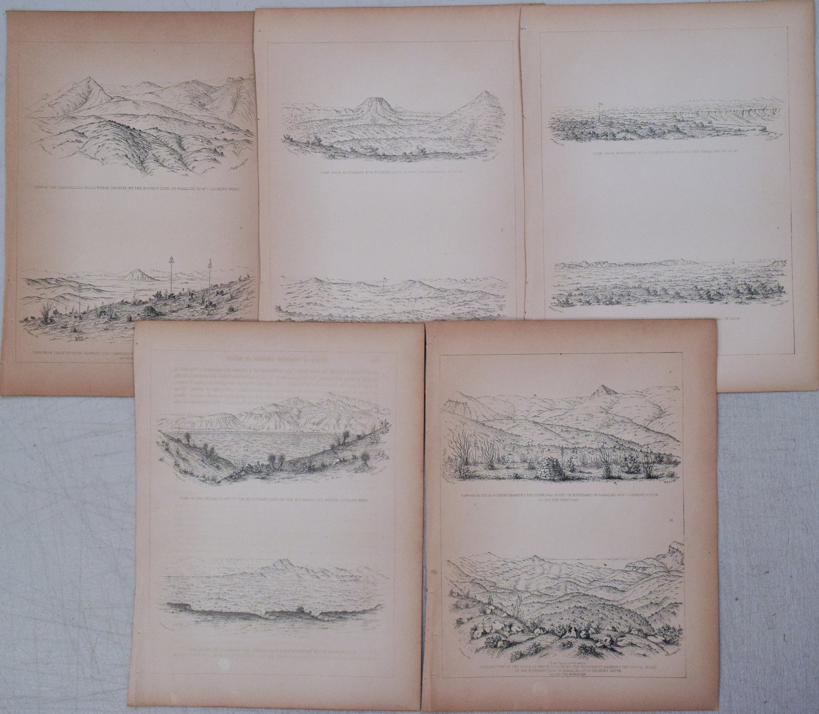 1858 Ten Emory Views of the US - Mexican Border Along Parallel 31 deg. 47 min. (1 of 1)