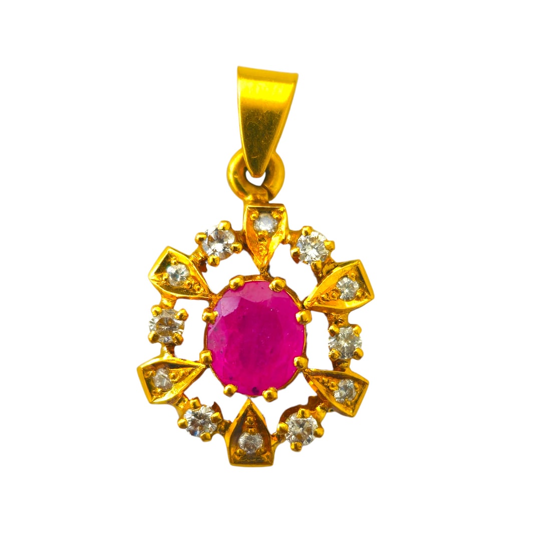 Collectible Natural 1.06 Carat Ruby Pendant in 18k Gold (1 of 3)
