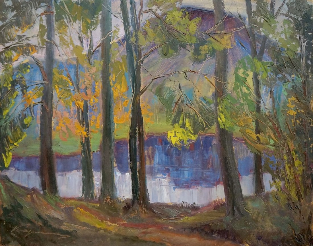 Oil painting Lake in the forest Nikolay Keretchanin (1 of 8)