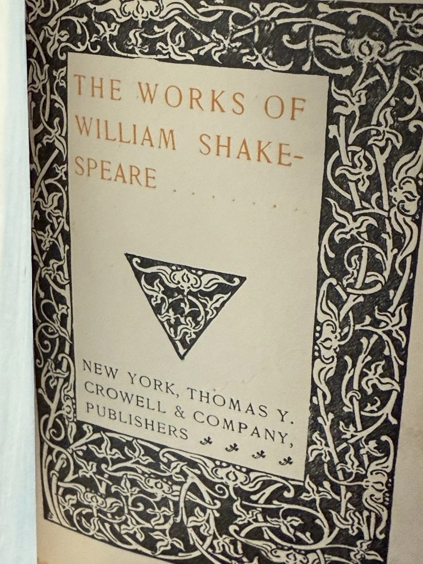The Works Of William Shakespeare Thomas Y. Crowell NY No Date Antique (1 of 15)