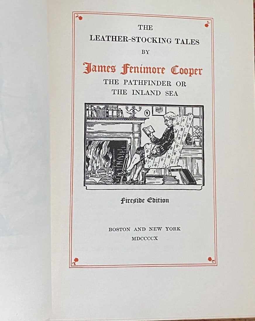 James Fenimore Cooper PATHFINDeR 1898 Leather Stocking Tales Fireside ed. VeryGd (1 of 16)