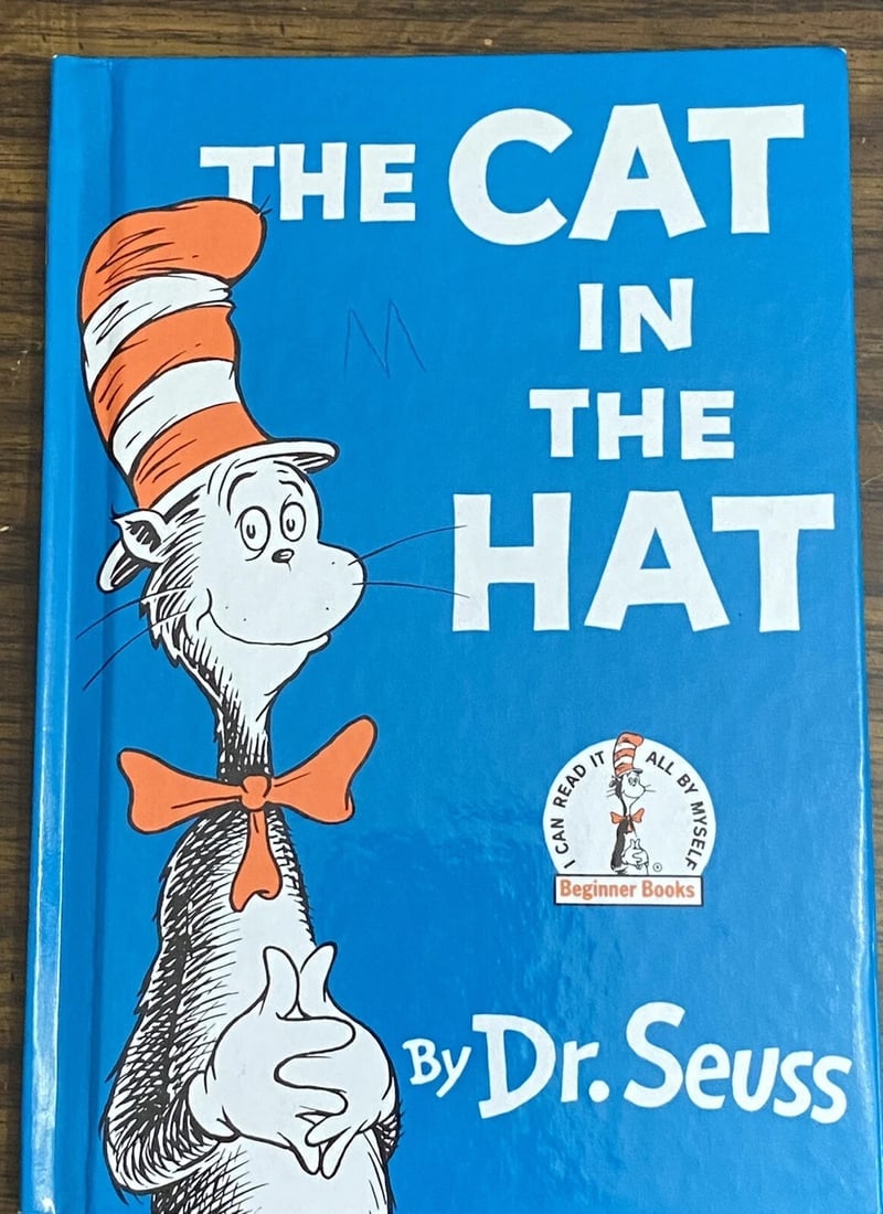 THe CAT IN THe HAT By Dr. Seuss Beginner Books Book Club edition 1957/1985 (1 of 9)