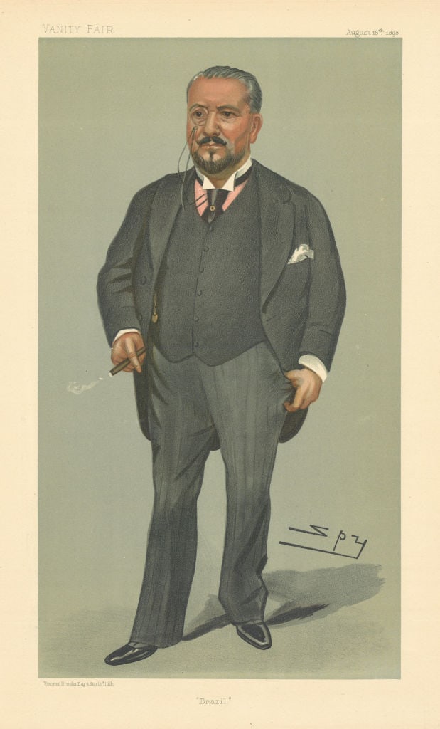 VANITY FAIR SPY CARTOON The Chevalier de Souza Correa 'Brazil'. Diplomat 1898 (1 of 1)