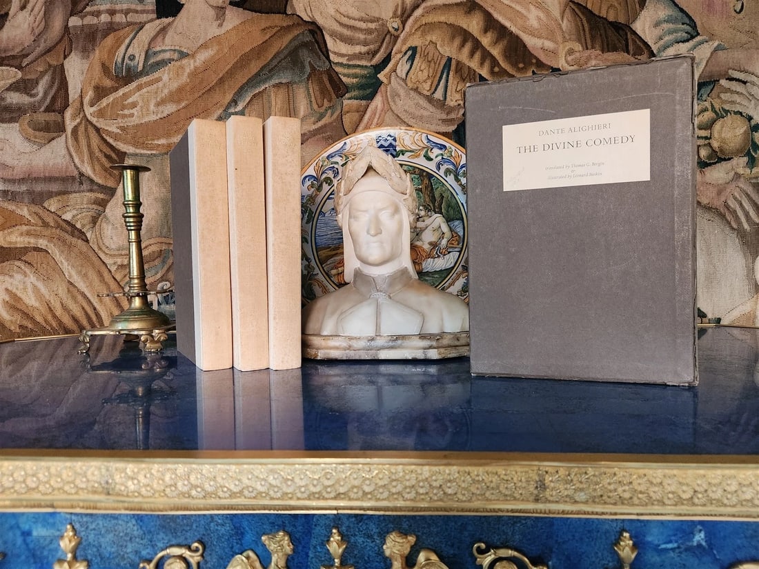 1969 DIVINE COMEDY by DANTE illustrated & SIGNED! by LEONARD BASKIN 3 VOLUMES: Title: 1969 DIVINE COMEDY by DANTE illustrated & SIGNED! by LEONARD BASKIN 3 VOLUMES Description: (Baskin, Leonard). Dante Alighieri. The Divine Comedy. Illustrations by Baskin. New York; 1969 3 volum